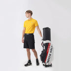 HELIX Golf Bag with Wheels for Men and Women Golf Cart Bag with Hard Retractable Cover for Protecting Clubs During Travel