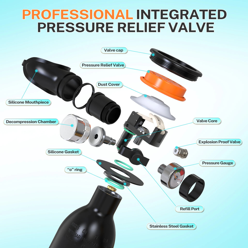 0.5L Scuba Diving Tank Kit
