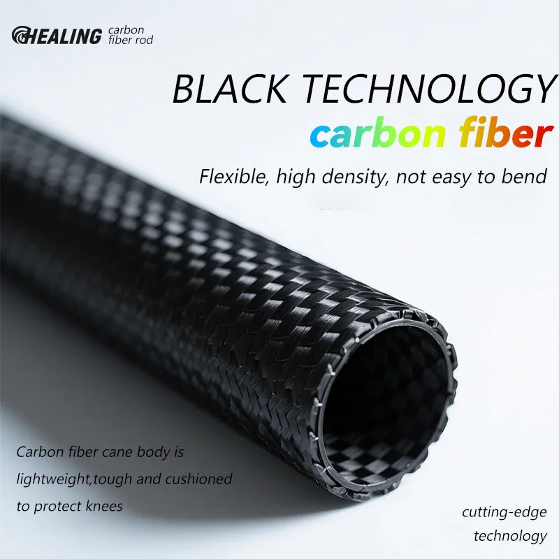 2PCs Trekking Poles Carbon Fiber 115g Ultra-Light Hiking Poles Camping Stick Foldable Walking Cane Travel Outdoor Gear Equipment