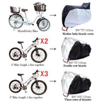 Bicycle Cover For Large Size Mum&Baby Cycling Protective Anti-dust Case Sunscreen Waterproof Durable MTB Bike Covers Accessories