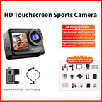 Action Camera,Underwater Camera,5K Ultra Hd Wi-Fi Control,With Eis/Dual Touch Screen,Landscape/Portrait Switching Sports Camera