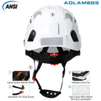 CE Safety Helmets w/ Goggle Reflective Stickers ABS Engineer Construction Work Cap ANSI Industrial Head Protection Hard Hat