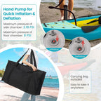 Inflatable Kayak, 12.5ft Fishing Kayak with 507 lbs Capacity, Triple Chamber Safety Kayak with Drop Stitch Floor & EVA, Custom