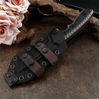 High-Quality Outdoor Multi-Purpose Fixed-Blade Knife D2 Steel Blade with G10 Handle Camping Self-Defense Carry Christmas Gift