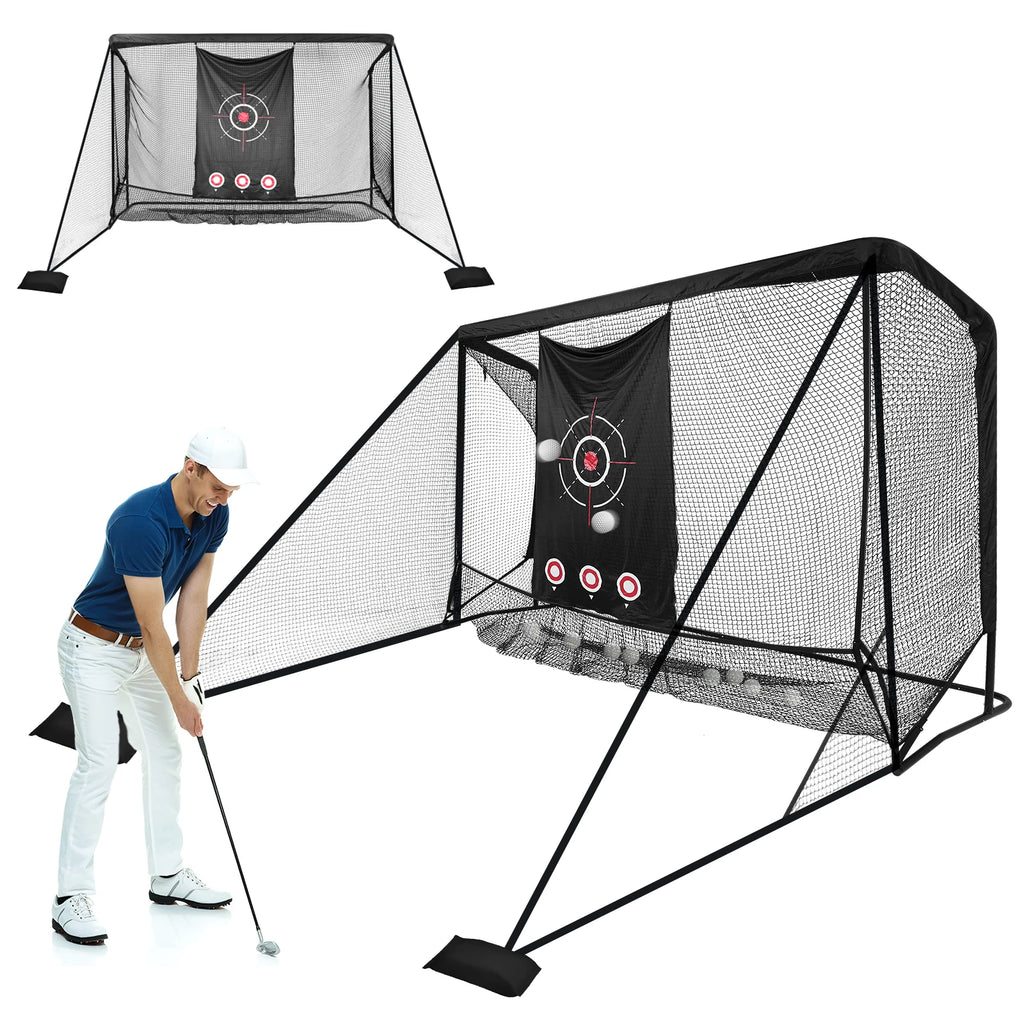 Golf Hitting Nets 10x7FT Heavy-Duty Sports Practice Barrier Net for Backyard Driving Chipping Gifts for Men Dad Him