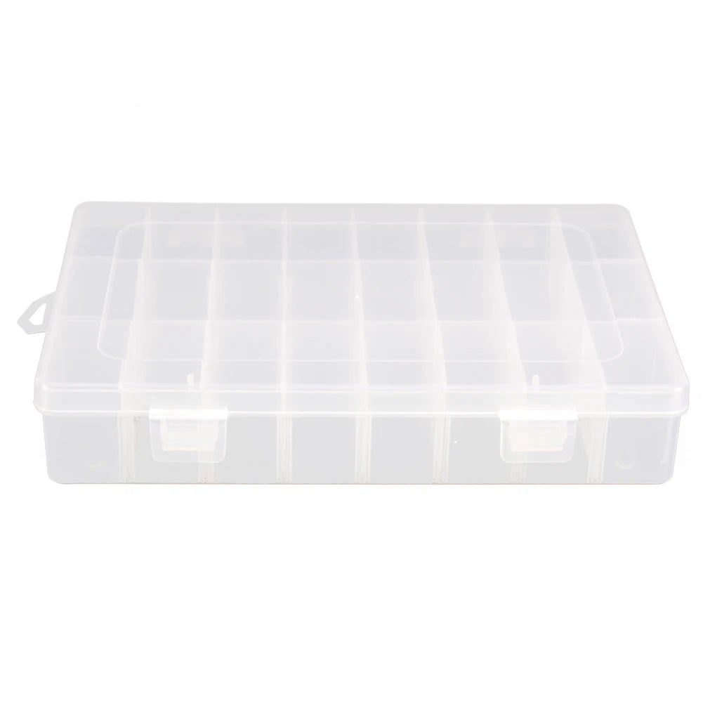10/15/24 Grids Fishing Tackle Box Squid Jig Hard Lure Tool Case Visible Fishing Tackle Box Fishing Lure Bait Hooks Storage Box