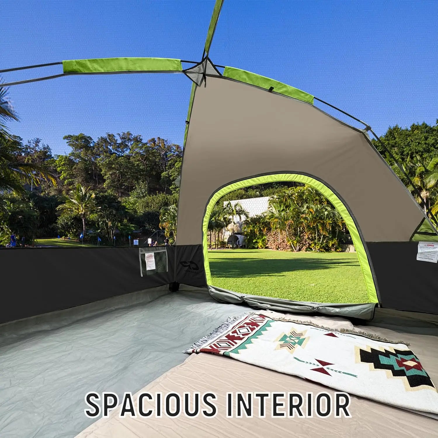 Tents for Camping 4 Person Tent Waterproof Windproof Double Layer Camping Tent, Easy Setup Dome Tent