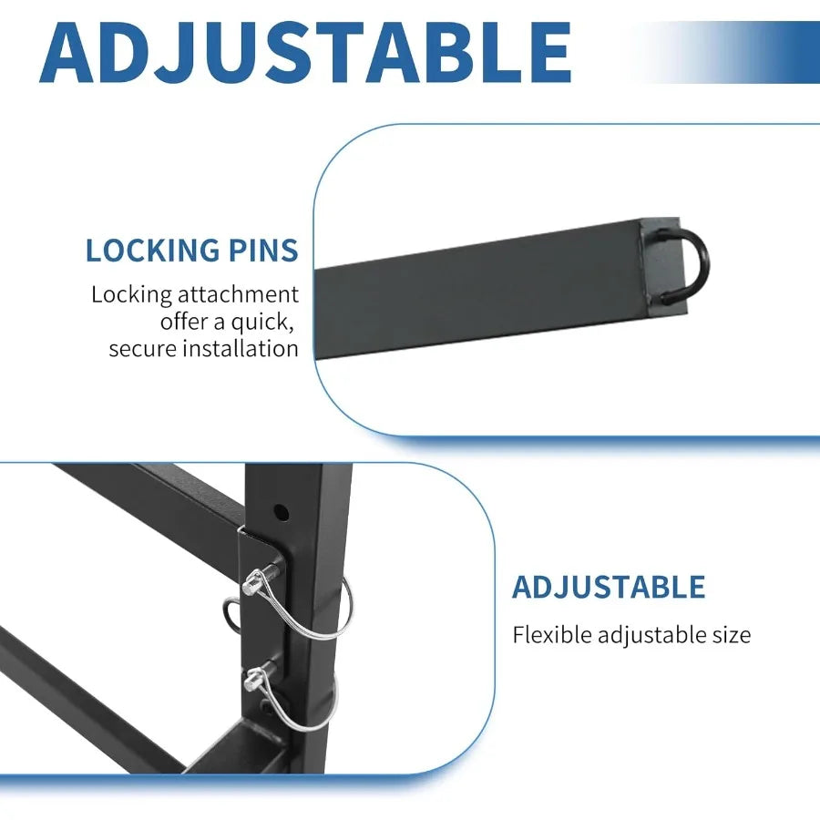 Kayak Storage Rack for 3 Kayaks Freestanding Kayak Rack with Wheels Metal Indoor Kayak Stand Heavy Duty Garage Storage Rack for