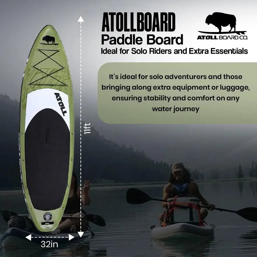 Inflatable Paddle Board with Premium SUP Stand Up Paddle Board Accessories amp Back Pack, NonSlip Comfort Deck for Unisex Adult