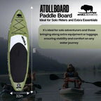 Inflatable Paddle Board with Premium SUP Stand Up Paddle Board Accessories amp Back Pack, NonSlip Comfort Deck for Unisex Adult