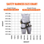 SucceBuy Half Body Safety Harness 340 lbs for Rock Climbing