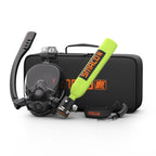 SMACO Mini Scuba Tank with Snorkel Mask 0.5L Portable Small Diving Tank with Full Face Diving Mask Reusable Pony Bottle Diving