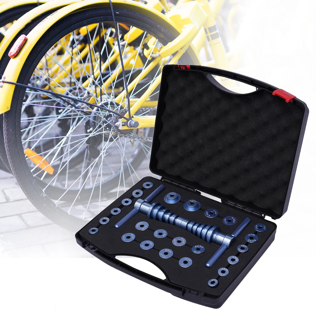 Bicycle Bearing Press Set, Drift Bike Tool Kit Set, Turning Point for Wheels Hub Universal Cycle Bearing Press Set