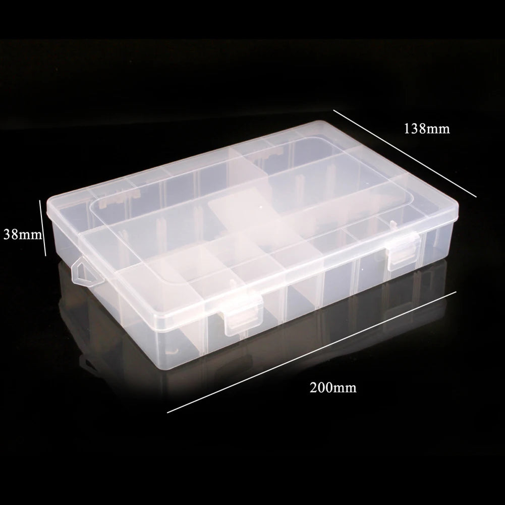 10/15/24 Grids Fishing Tackle Box Squid Jig Hard Lure Tool Case Visible Fishing Tackle Box Fishing Lure Bait Hooks Storage Box