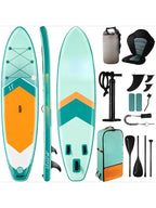 W-Inflatable Stand Up Paddle Boards with Premium Accessories, Wide Stable SUP Paddle Board Design, Non-Slip Comfort Deck for