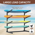 Heavy Duty Kayak Storage Rack with Wheels and Adjustable Feet Garage Outdoor Kayak Stand Holder for Kayaks Canoes Surfboard and