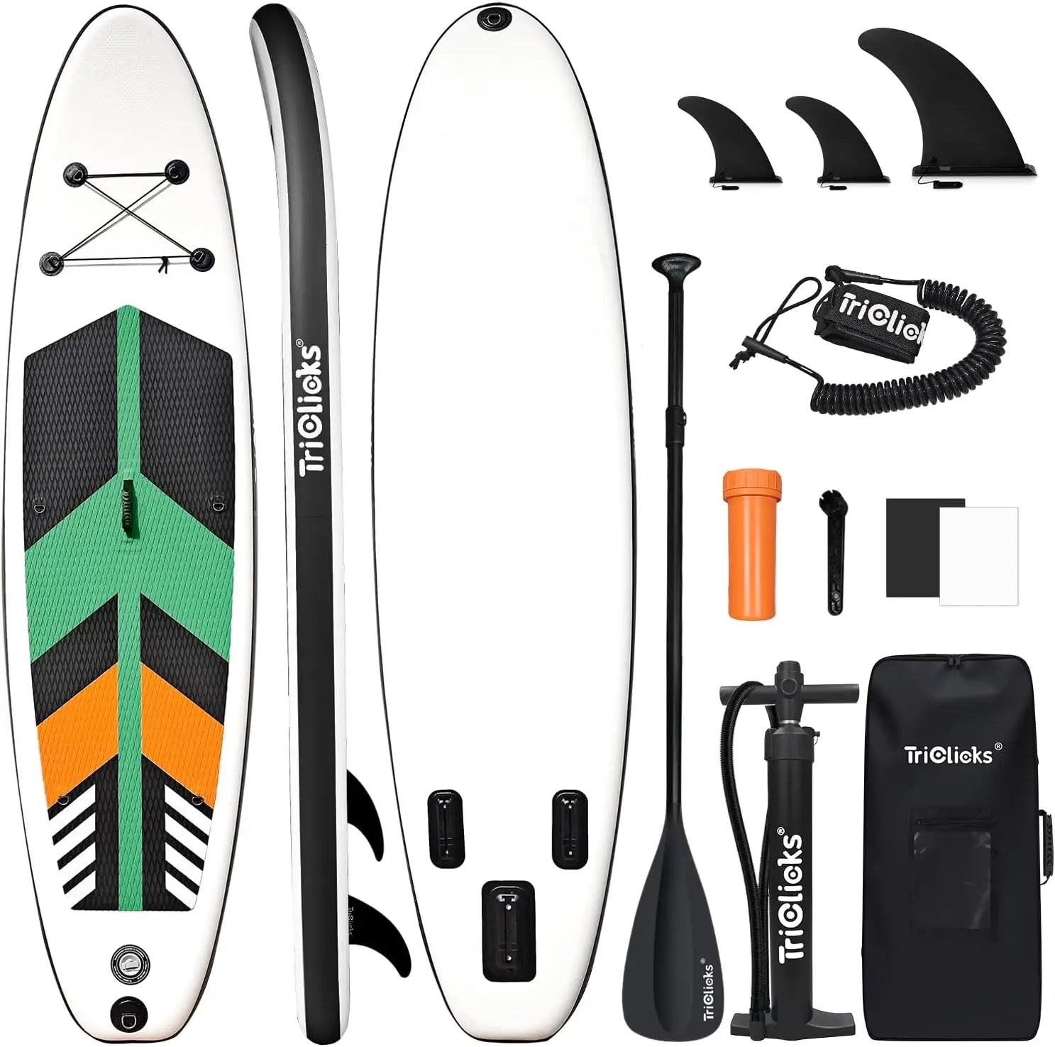 Inflatable Stand Up Paddle Board 10ft Surfing Board Kit for Adults, Premium SUP Complete Kit with
