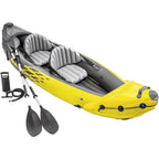 Unique features upgrade !K2 Inflatable Kayak Set: Includes Deluxe 86in Aluminum Oars and High-Output Pump