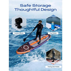 Extra Wide Inflatable Paddle Board, 11' x 34" x 6" Stand Up Paddle Board for Adults, SUP Accessories with Camera Mount