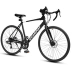 700C Road Bike for Adult Men and Women, 16 Speed Road Bicycle, Lightweight Aluminum Frame, Dual Disc Brake, Racing Bike, Adult City Commuter Bicycle