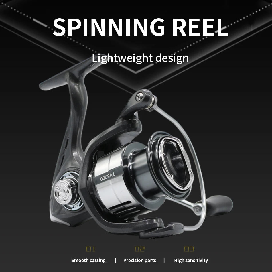 Rooblinos TV 1500 2500 Series 5+1BB 5.2:1 Lightweight Spinning Fishing Reel