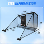 Golf Hitting Nets 10x7FT Heavy-Duty Sports Practice Barrier Net for Backyard Driving Chipping Gifts for Men Dad Him