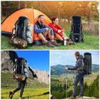 Night Cat Camping Backpacks 90L with Internal Frame Hiking Backpack for Men Women Waterproof Lightweight Breathable Outdoor