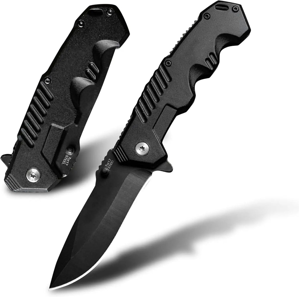 pocket knife with pocket clip, stainless steel blade knife, Edc knife for men and women, camping, fishing