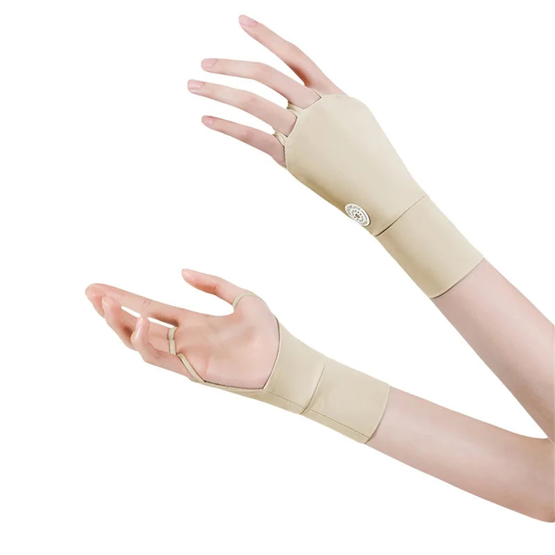 Golf Gloves for Men and Women Breathable Half Finger Golf Gloves with Ice Silk Material for UV Protection and Comfort