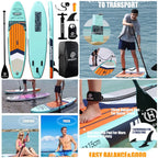 Inflatable Stand Up Paddle Board for Youth and Adults – Wide Sup with Premium Accessories, Blow Up