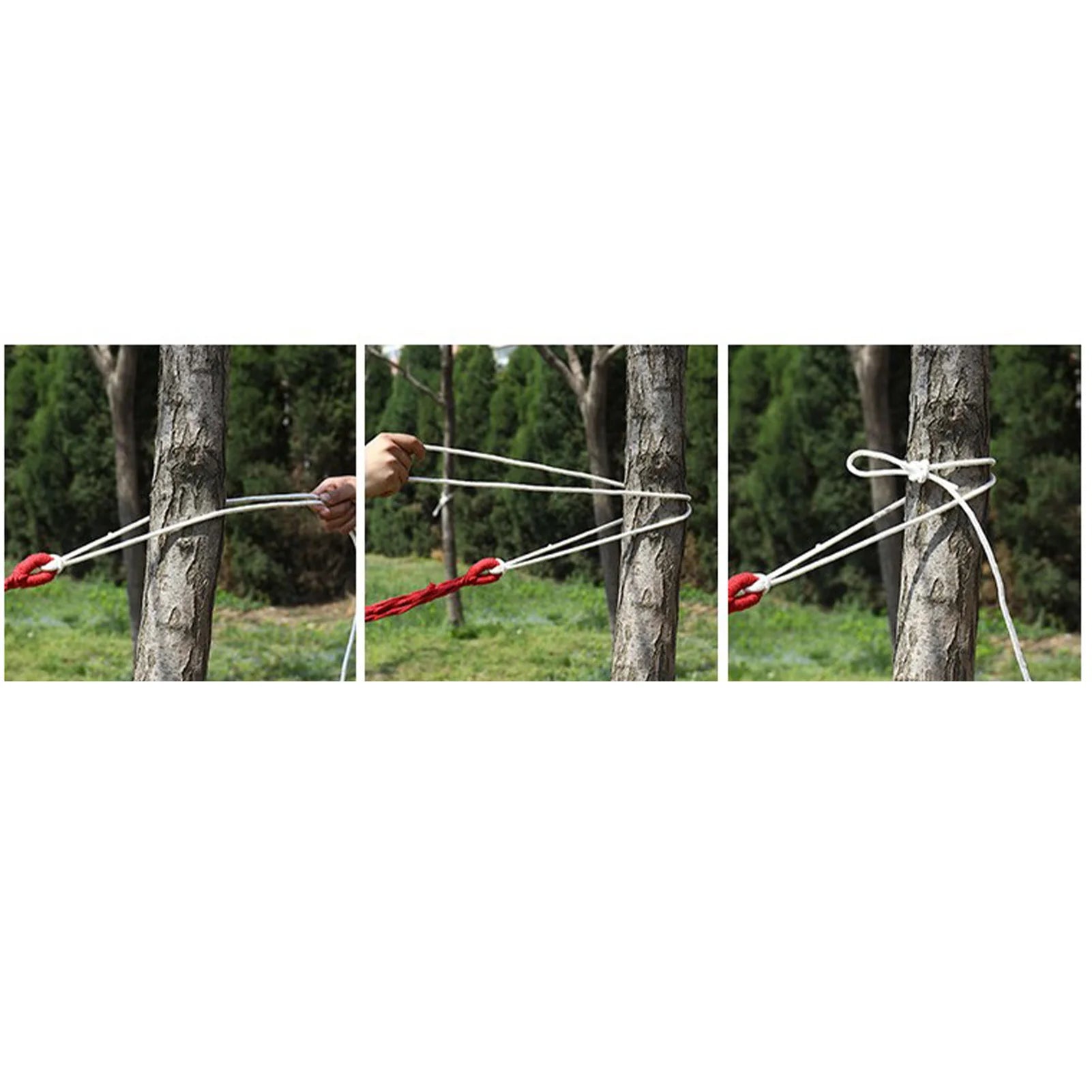 Single Double Hammock Polyester Cotton Sturdy Garden Hammock Suspension System Comfortable Up To 440.9lb Compact for Patio