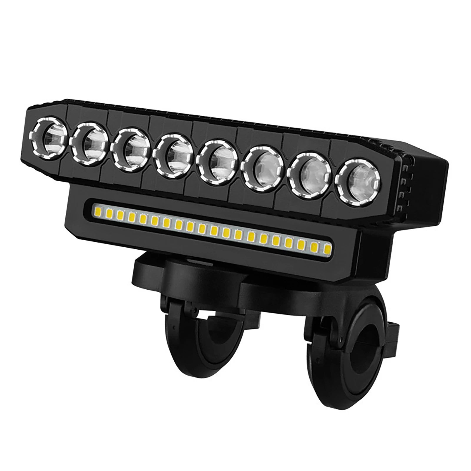 9 LED High Brightness Bike Light 7 Modes Front Warning Flashlight IPX5 Waterproof 2In1 Bicycle Lights Outdoor Cycling Equipment