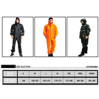 One-piece Raincoat Men Waterproof Jumpsuit One-piece Rain Poncho Women Seamless Raincoat All-in-one Rain Gear Hooded Rain Suit
