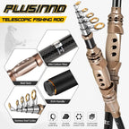 Fishing Rod and Combos Carbon Fiber Fishing Pole with Combo Sea Saltwater Freshwater Kit Fishing Rod Kit