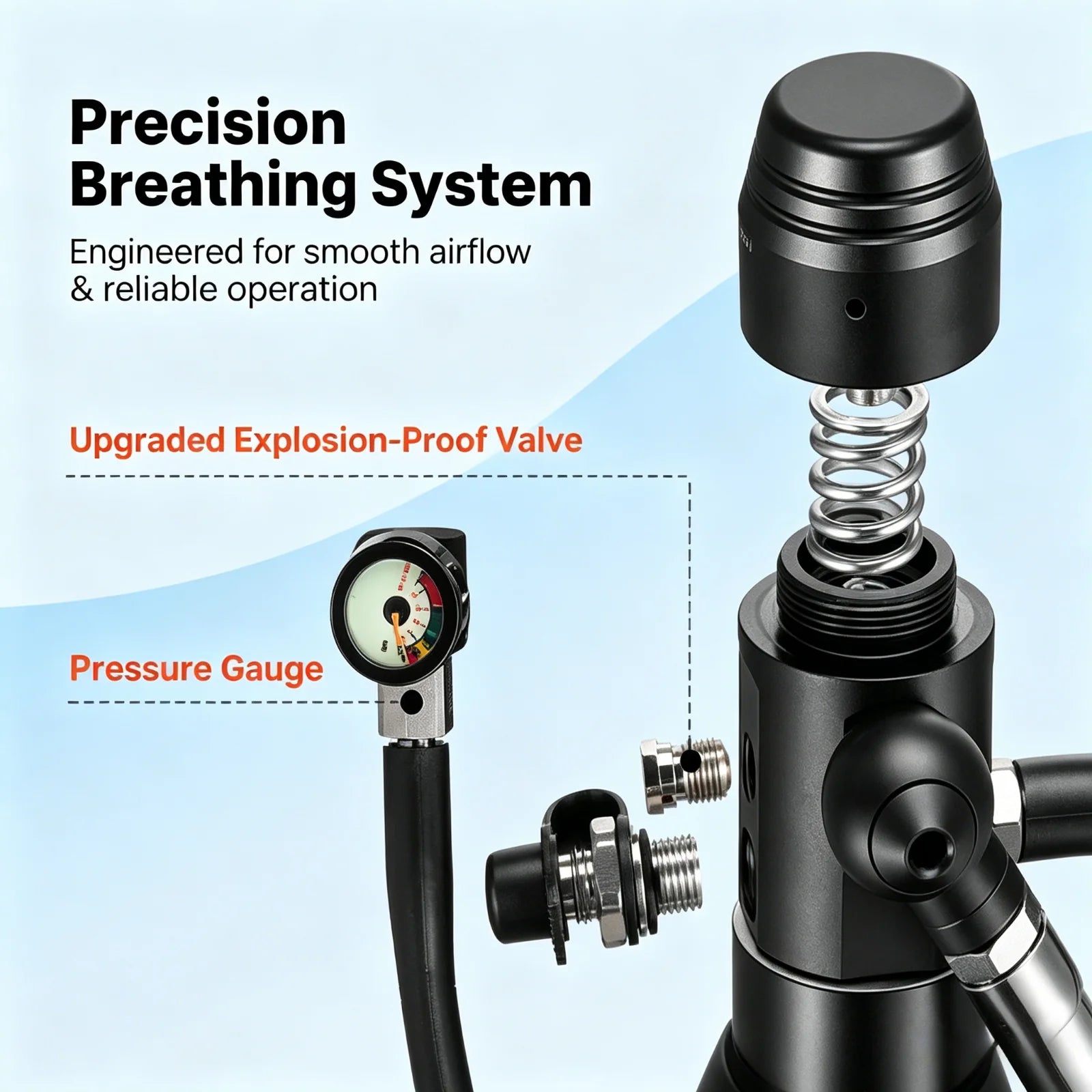 SMACO S700 Plus 1.9L Professional Diving Cylinder Fast Local Dispatch Local Delivery For Deep Diving Outdoor Underwater Sports P