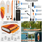 Inflatable Stand Up Paddle Board, 10'x31 x6 SUP with Premium Paddle Board Accessories Kit, Anti-Slip