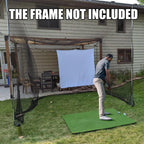 Golf Cage Net | Foldable Ball Netting 10X10X10Ft | Portable Baseball Batting Cage, Wear-Resistant Training Simulators | for Indoor or Outdoor Use