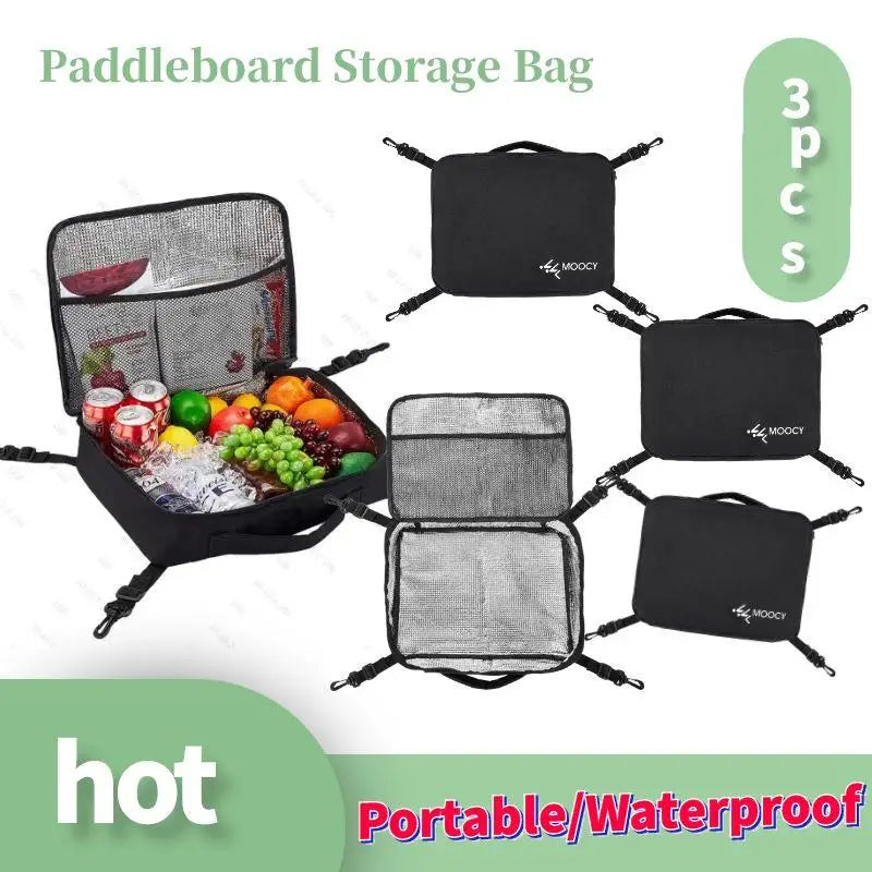 1-3PCS Portable Waterproof Deck Bag Paddle Board Bag Surf For Kayak Paddle Board Outdoor Surfing Accessories With Adjustable And