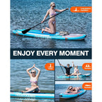 106 Inflatable Stand  Paddle Board 450lbs Max Capacity UltraStable SUP for Adults amp Youth NonSlip EVA Deck, AllAround ISUP