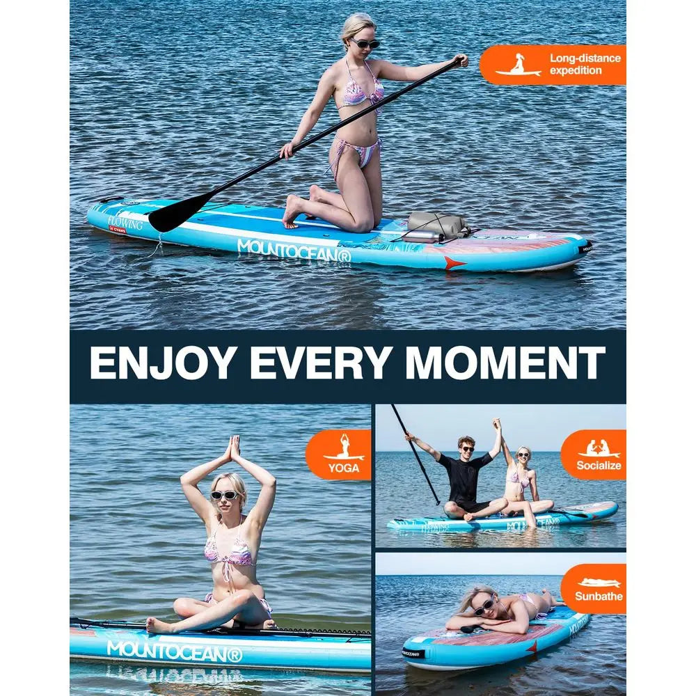 106 Inflatable Stand  Paddle Board 450lbs Max Capacity UltraStable SUP for Adults amp Youth NonSlip EVA Deck, AllAround ISUP
