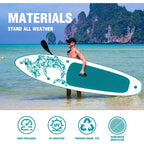 Lite Inflatable Paddle Board Stand Up Paddle Boards, Ultra Light Paddleboard for Adult Wide Stable Design Sup with Accessories