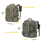 LQARMY 60L Male Travel Tactical backpack  Hiking Camping backpack Expandable Army Backpacks Molle  3 Day Assault Pack Rucksacks