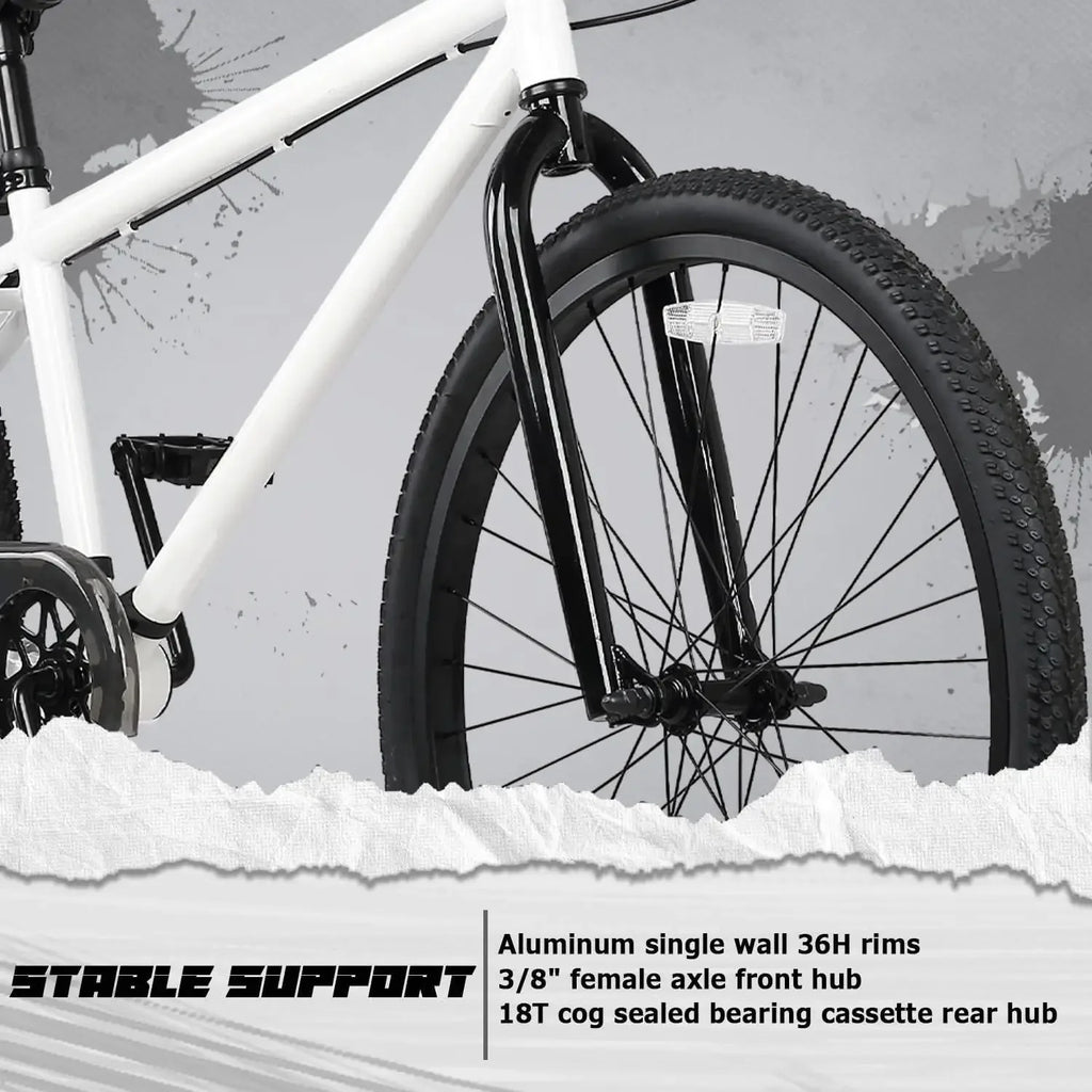 20 24 26 Inch BMX Race Bike Bicycles Beginner-Level to Advanced Riders with 2 Pegs