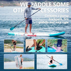 Dolphin 118 Inflatable StandUp Paddle Board, 490Lbs Capacity SUP Board with 34 Extra Wide, Fishing Paddleboard with Accessories