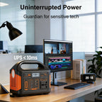 Gaiaray 500W 300W Portable Power Station 460.8Wh LiFePO4 Battery Charging Station 110V Solar Generator Emergency Power Bank for Camping Travel