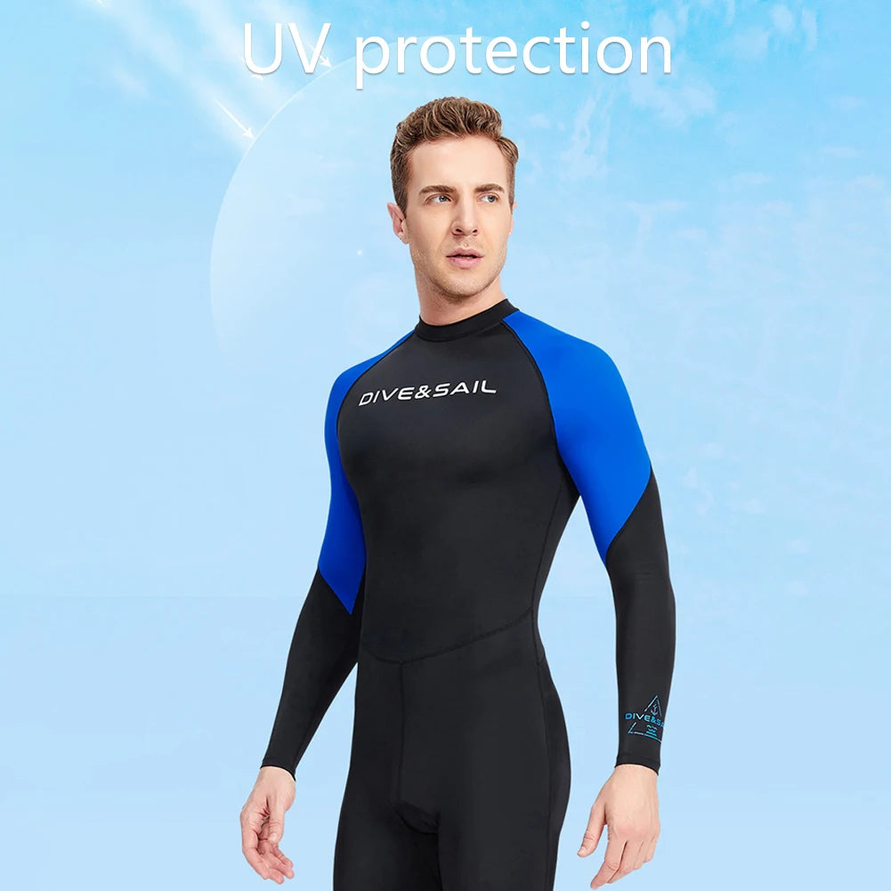 Men Diving Protection Clothes Long Sleeve Sunscreen Snorkeling Surfing Swimsuit Warm Anti-scratch Breathable Outdoor Accessories