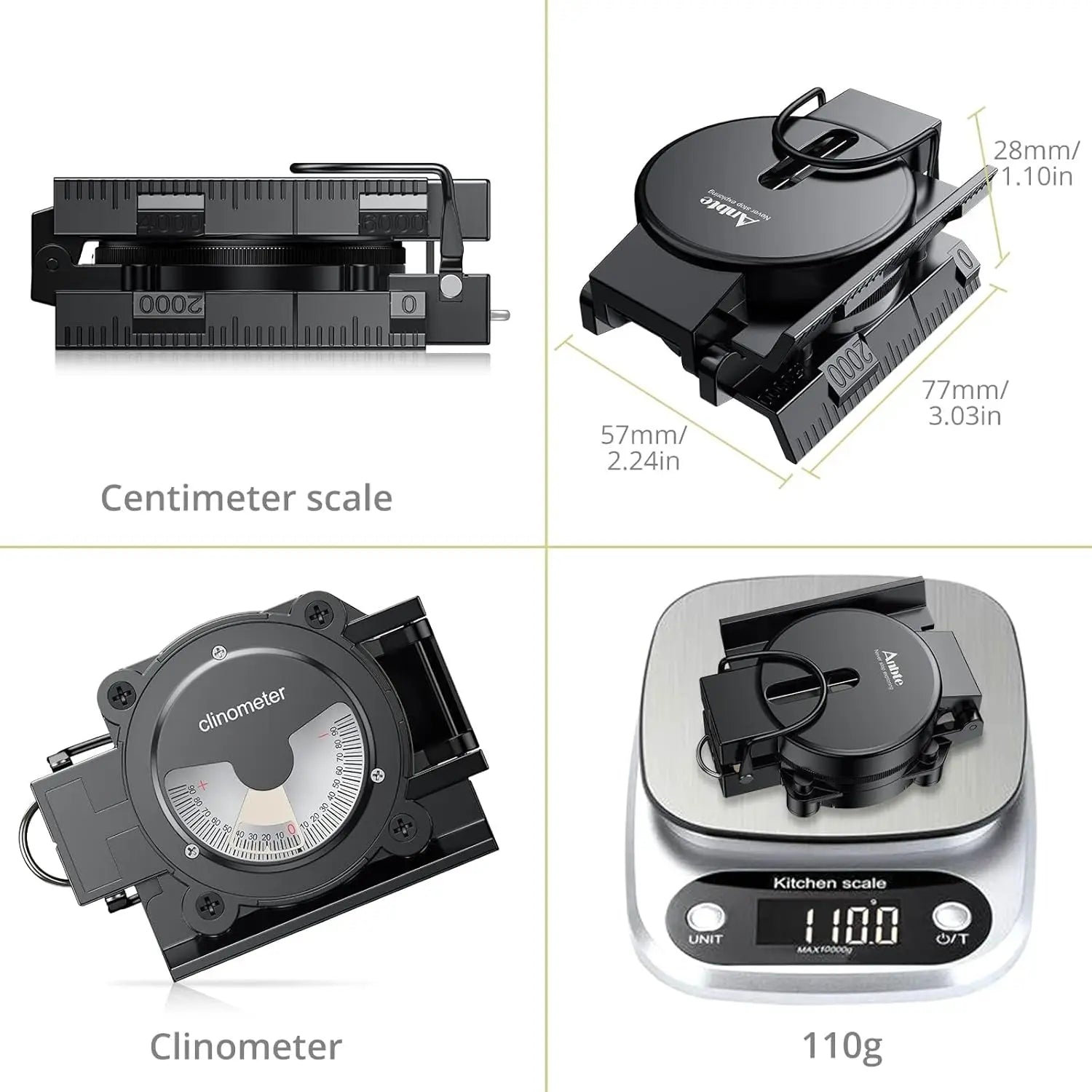 Anbte Compass, 3000 Gauss, Waterproof