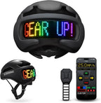 Bike Helmet with Light - Bike Helmet with DIY LED Screen for Scooter, Bicycle, Skateboard - LED