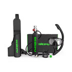 DEDEPU Portable Mini Diving 1L Cylinder Aluminum Alloy and Silicone Tank 20 Minutes of Usage with Diving Mask Snorkel + Bag