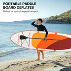 Inflatable Stand Up Paddle Board, 10'x31 x6 SUP with Premium Paddle Board Accessories Kit, Anti-Slip